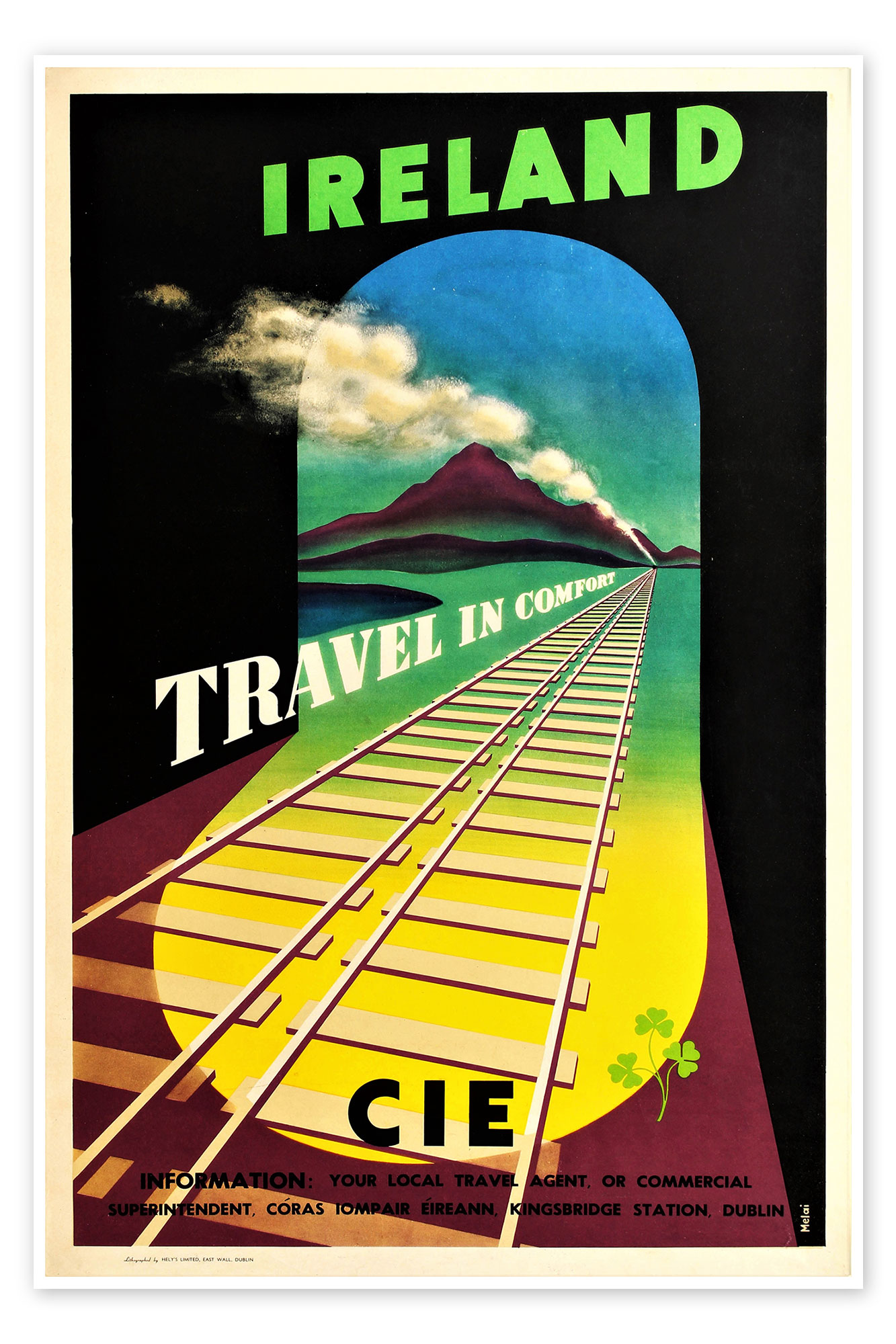 travel poster map